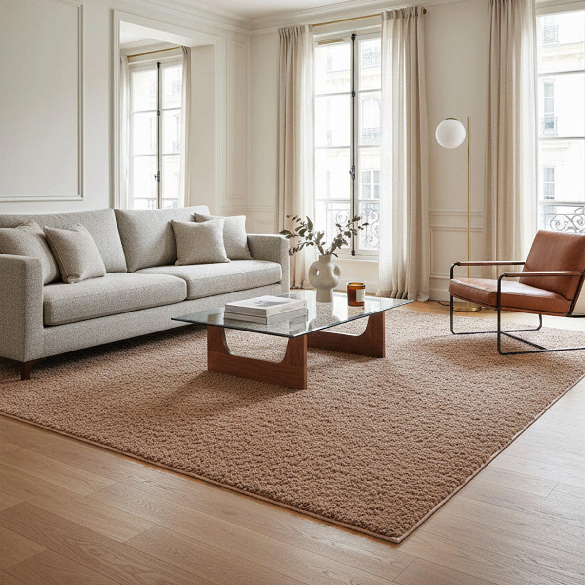 TEPPICH, Ultraweicher im zeitgenössischen Stil bruin - Braun, Textil (120/160cm) - AFK Living