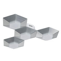 LED DECKENLEUCHTE Aluminium Silber - Silberfarben, Metall (58/50.5/9.5cm) - Wofi