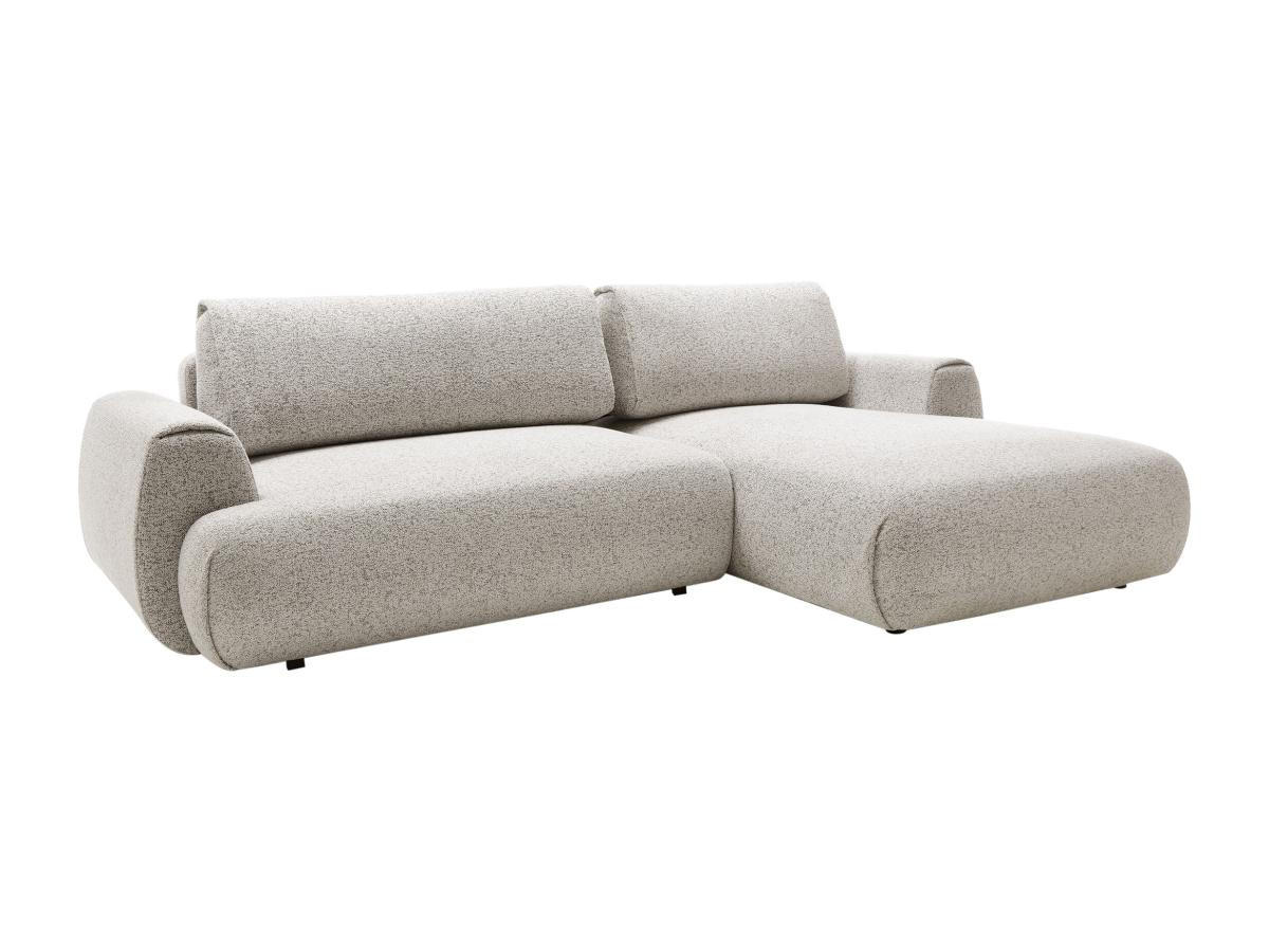 SCHLAFSOFA - 4 Personen-Sitzer - Stoff - Hellgrau - - Hellgrau, Textil (270/81/167cm) - Vente-Unique
