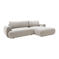 SCHLAFSOFA - 4 Personen-Sitzer - Stoff - Hellgrau - - Hellgrau, Textil (270/81/167cm) - Vente-Unique