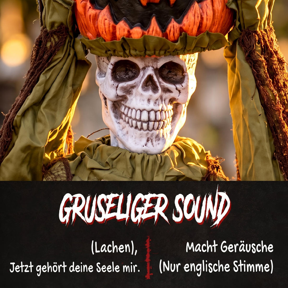 HALLOWEEN-DEKORATION Metall Polyesterfaser Dunkelgrün - Dunkelgrün, Metall (20/173/50cm) - HOMCOM