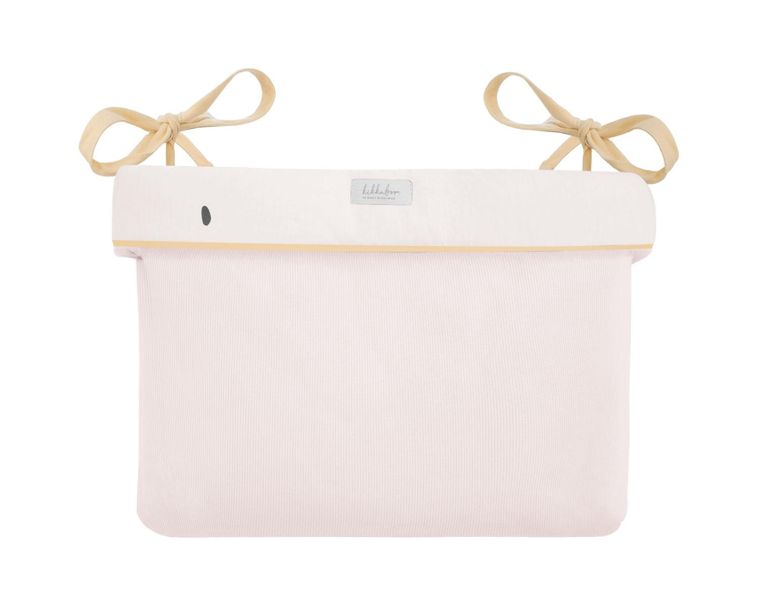 WICKELTASCHE 311080600 rosa Baumwolle, Stickereien, Bindebänder, 33 x 23 x 8 cm, Aufbewahrungskorb - Rosa, Textil (35/7/42cm) - Kikka boo