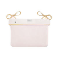 WICKELTASCHE 311080600 rosa Baumwolle, Stickereien, Bindebänder, 33 x 23 x 8 cm, Aufbewahrungskorb - Rosa, Textil (35/7/42cm) - Kikka boo