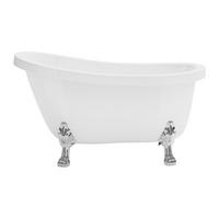 FREISTEHENDE Badewanne mit Füßen - 1 Person - Acryl - Weiß - Weiß, Kunststoff (145/77/74cm) - Vente-Unique