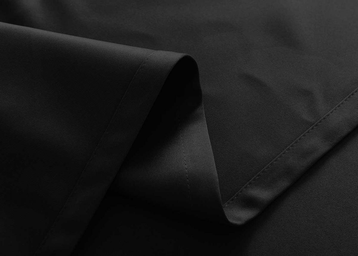VORHANG 2ER SET NEWYORK HxB 225x140 cm Schwarz - Schwarz, Textil (140/225cm) - Gardinenbox