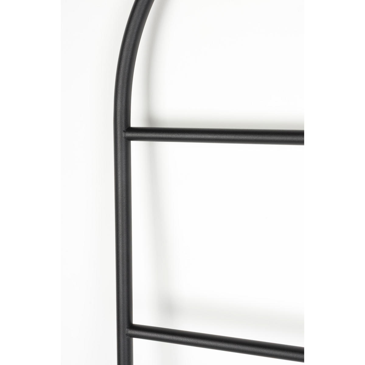 DEKORATIVE LEITER Tess Schwarz - Schwarz, Metall (45/165.5/2.5cm) - Zuiver