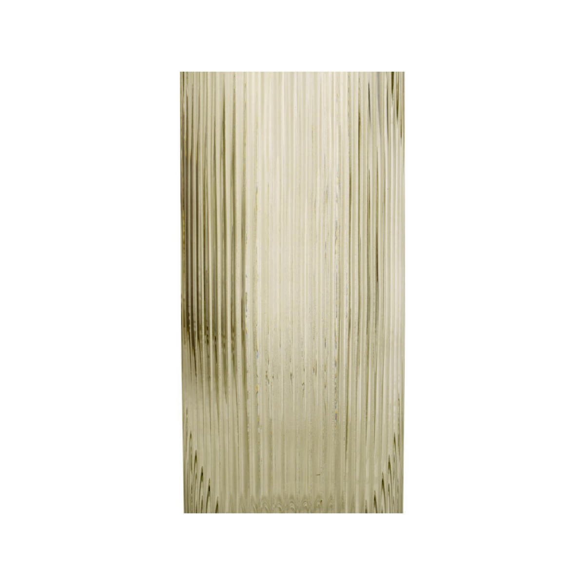 VASE Allure Straight Grün 12/12/30 cm - Grün, Glas (12/30cm) - Present Time