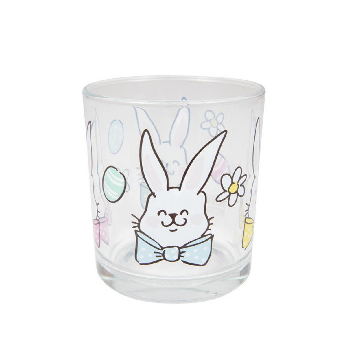 SAFTGLAS Osterhasen in Bunt - 200 ml - Multicolor, Glas (0.2L) - Blond Amsterdam
