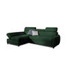 ECKSOFA Schlafsofa Anton Xs In Esito - Dunkelgrün, Holzwerkstoff/Textil (260/170cm) - Fun Möbel