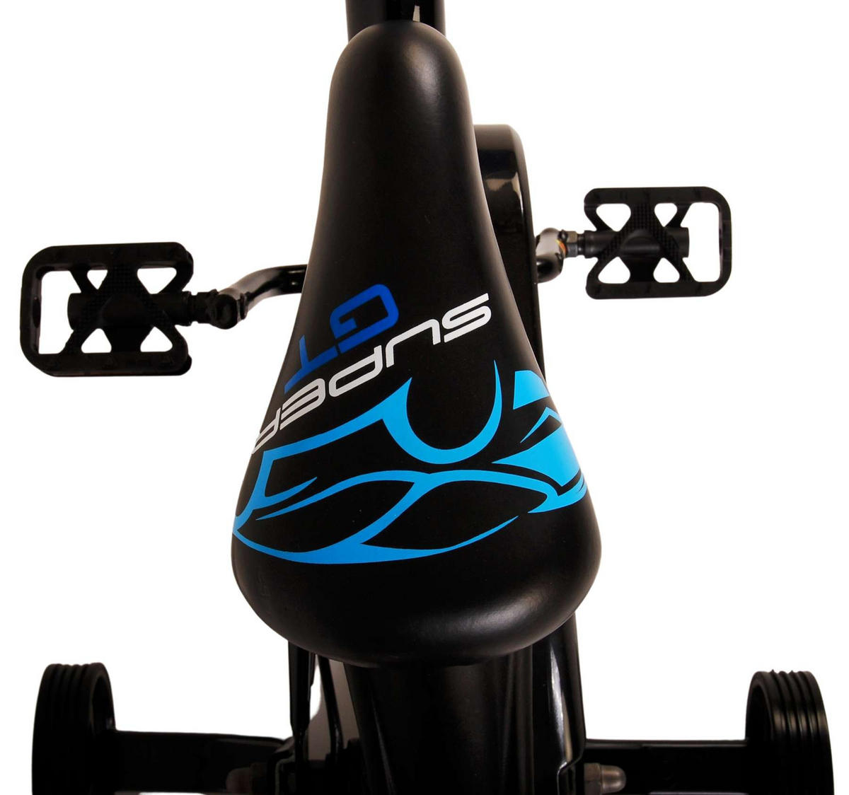 KINDERFAHRRAD Super GT - Jungen - 14 Zoll - Rücktritt + Handbremse - Blau - Blau/Schwarz, Metall (45cm) - TPFSports