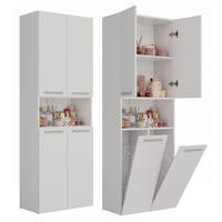 SKRIŇA do kúpeľne - biela, kompozitné drevo (60/174/30cm) - RAUMHIRSCH FURNITURE