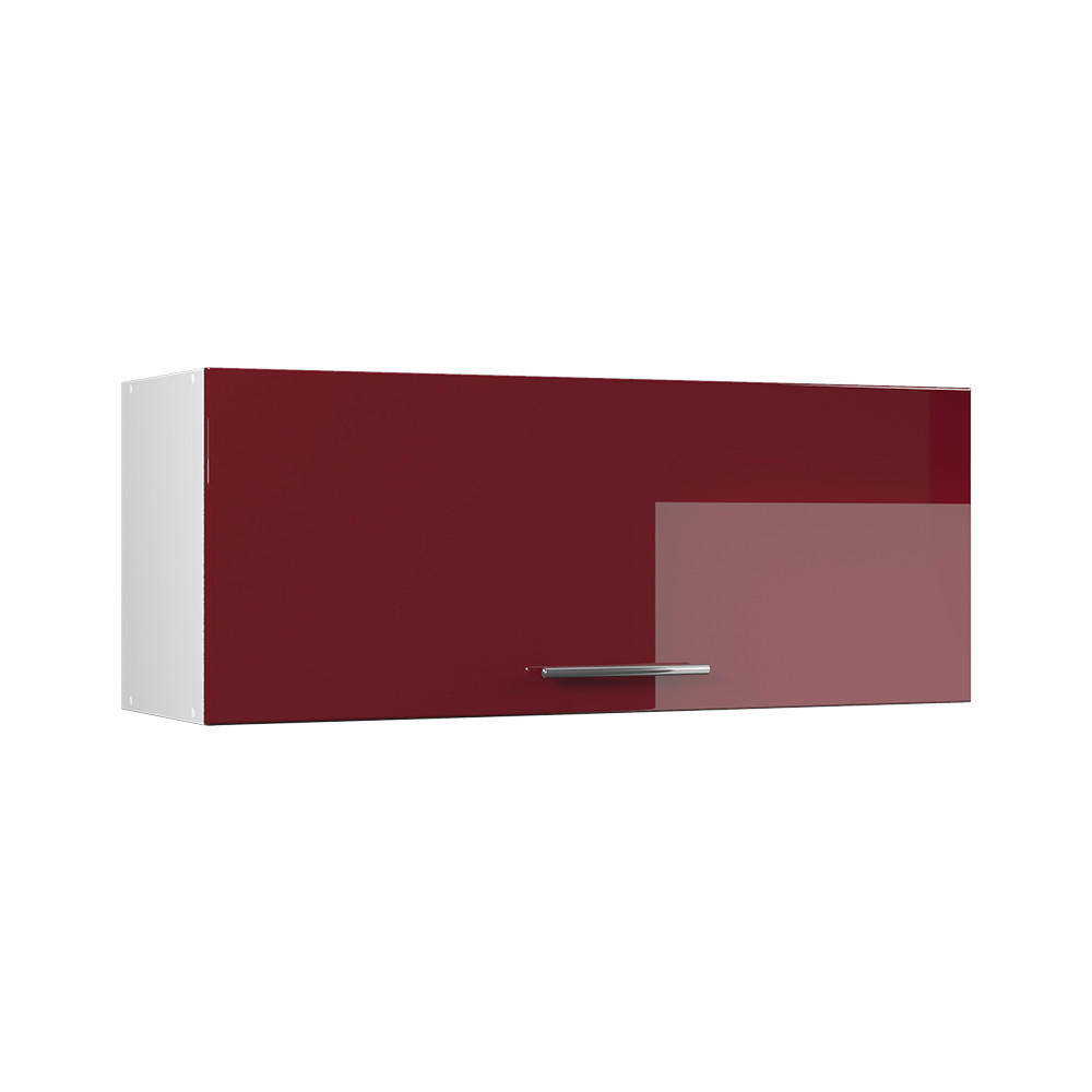 VÄGGSKÅP Fame-Line, Bordeaux högblank/Vit, 100 cm Bordeaux, Vit 40/100/34.1 cm