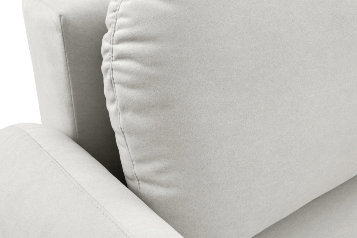 SOFA Zimny Beż SOFTI Schlaffunktion - Ecru, Textil (232/95/109cm) - Sepro Meble