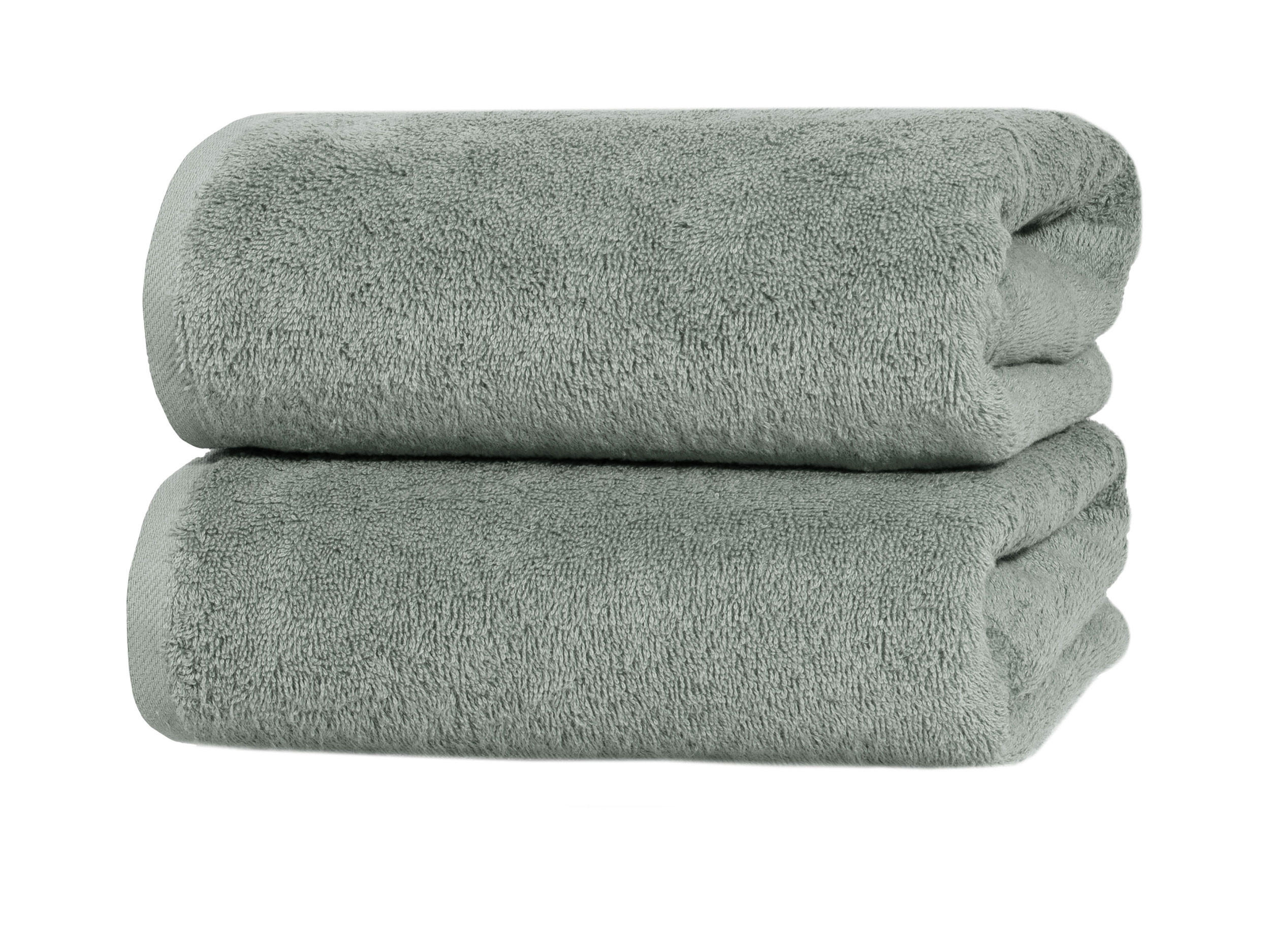 BADETUCH, 2er-Set, 100x150 cm, 100% Baumwolle, Grau - Hellgrau, Textil (100/150cm) - Zollner