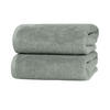 BADETUCH, 2er-Set, 100x150 cm, 100% Baumwolle, Grau - Hellgrau, Textil (100/150cm) - Zollner