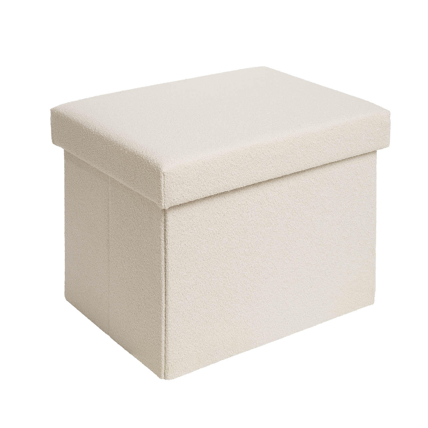 SITZHOCKER 41/31/31 cm, Beige - Beige, Kunststoff (31/31/41cm) - Blumtal