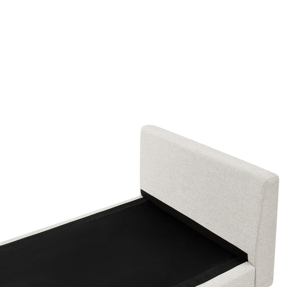 ČALOUNĚNÉ LEHÁTKO CHAISE LONGUE Látka Světle béžové Archiane - černá/béžová, textil (170/60/85cm) - Beliani