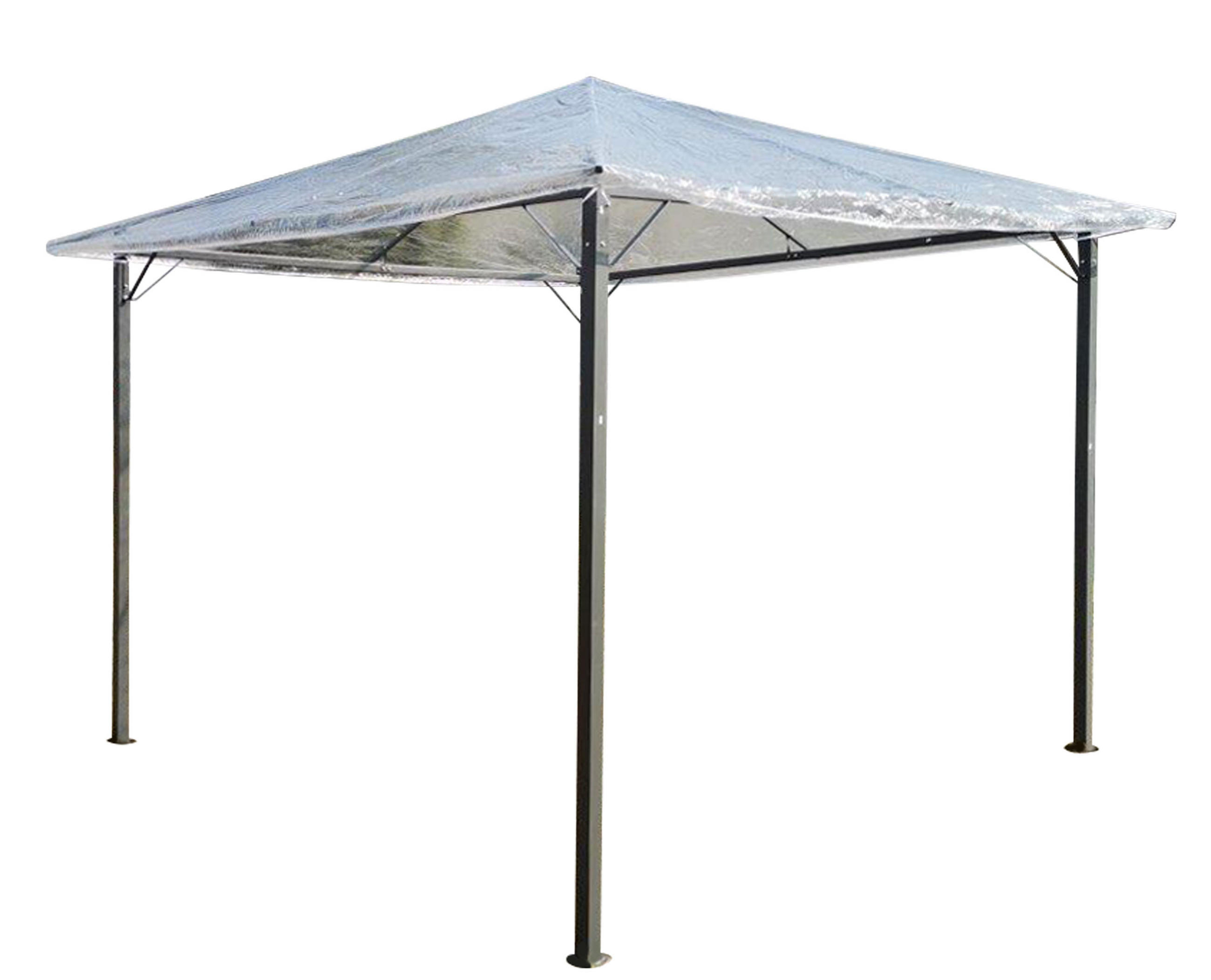 PAVILLON Schutzhaube 3x3m Transparent Nizza - Transparent, Kunststoff (300/1/300cm) - QUICK STAR