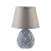 STOLOVNÍ LAMPA LETI WOOD, keramika, modrá - modrá, keramika (13.5/9.5/40cm) - Mondex