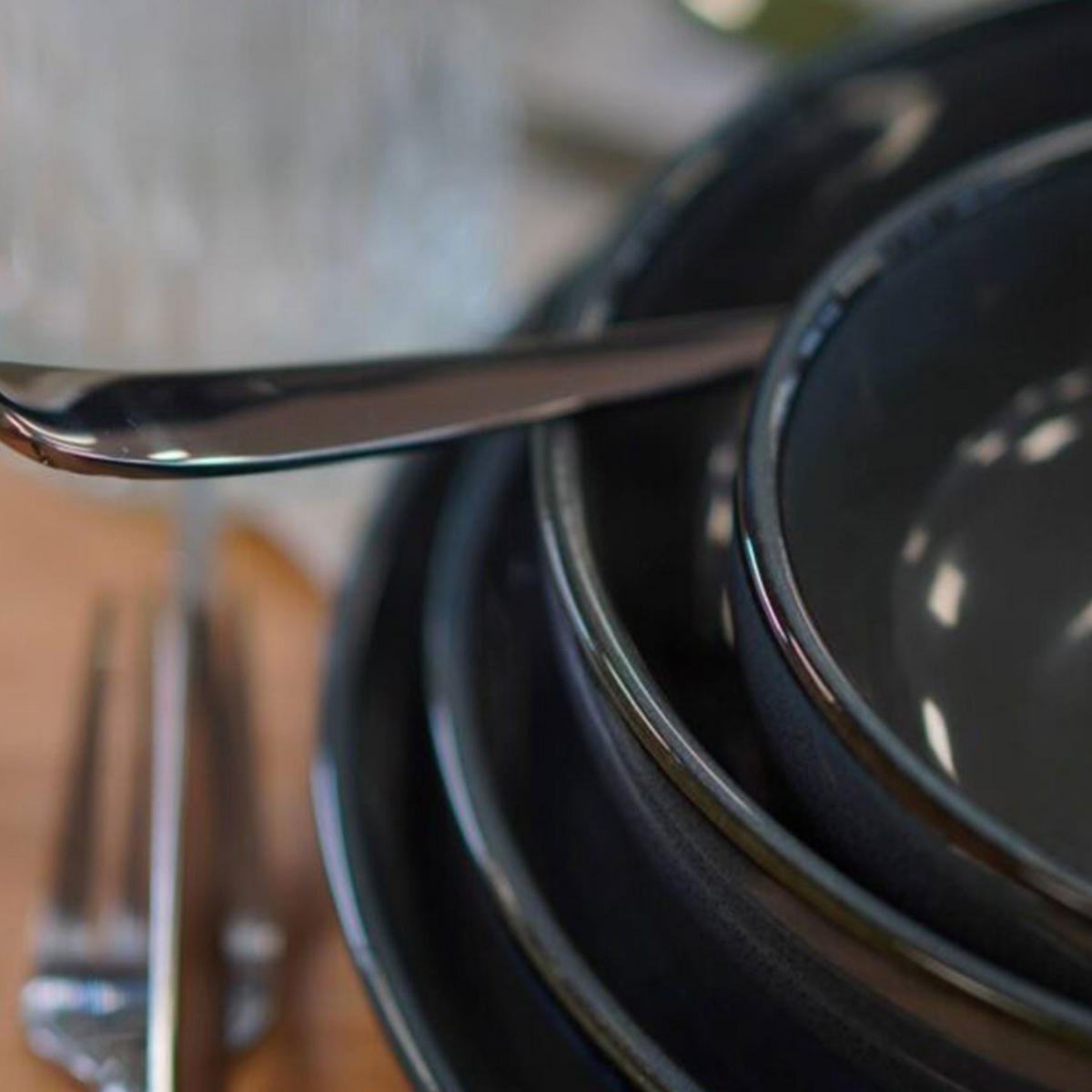 GESCHIRRSET Milano 28-tlg. Blue - Blau, Keramik (41/38/38cm) - Mulex