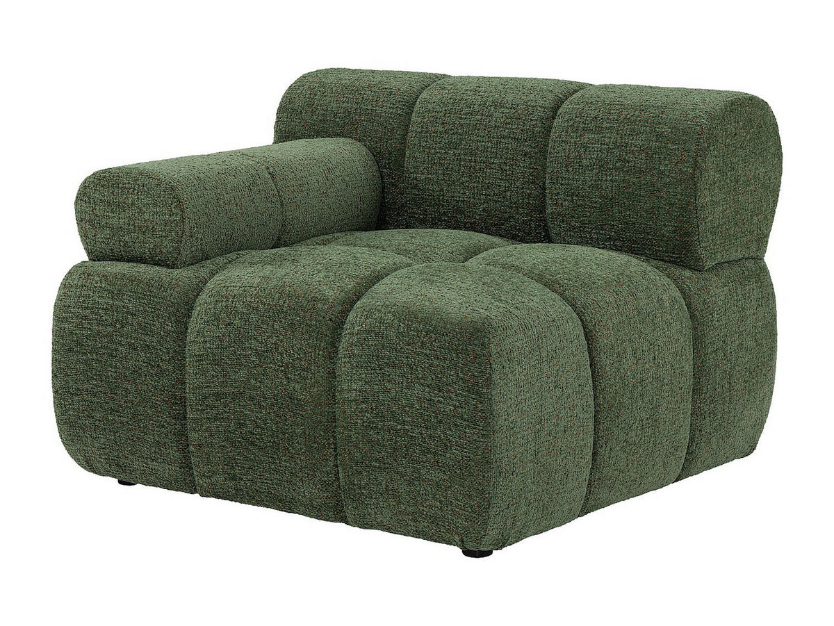 SESSEL mit gerader Rückenlehne - 1 Person - stoff - grün Facivil - Grün, Textil (94/70/94cm) - Vente-Unique