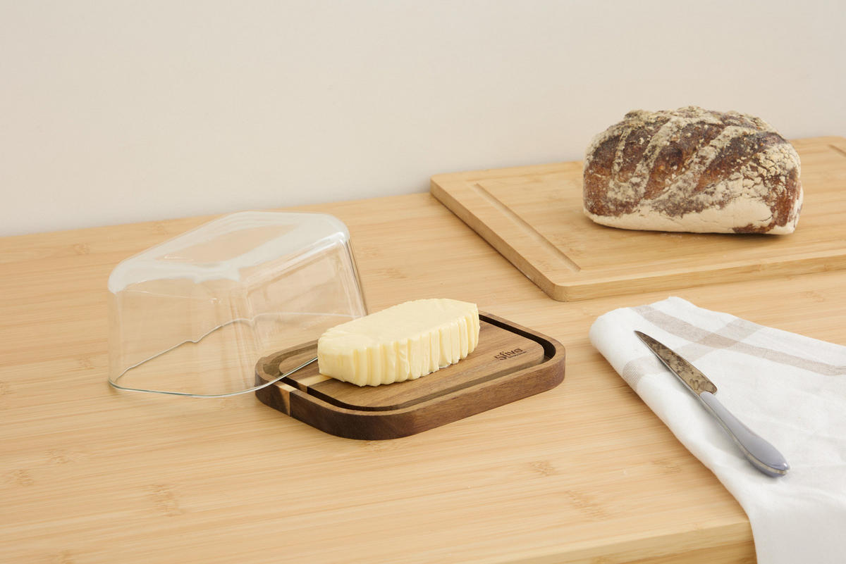 BUTTERDOSE Harmony Transparent 17,7/12,7/8,4 cm - Transparent, Glas (12.7/8.4/17.7cm) - 5five Simply Smart
