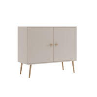 KOMMODE NATURA, 100 cm, Kaschmir, 2-türig - Grau, Holz (100/85/42cm) - Excellent Home