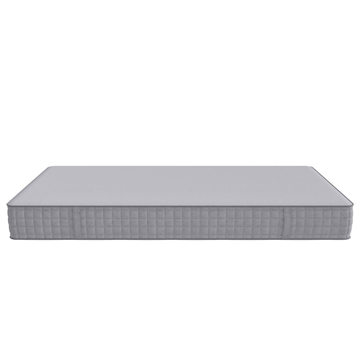 TASCHENFEDERKERNMATRATZE Weiß 90/200/25 cm H3 7-Zonen - Weiß, Metall - PANGIVO