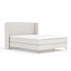 KONTINENTALBETT Ardis Beige 180/200 cm mit Matratze und Topper - Beige/Naturfarben, Holz/Holzwerkstoff (180/200cm) - Maison de Reve