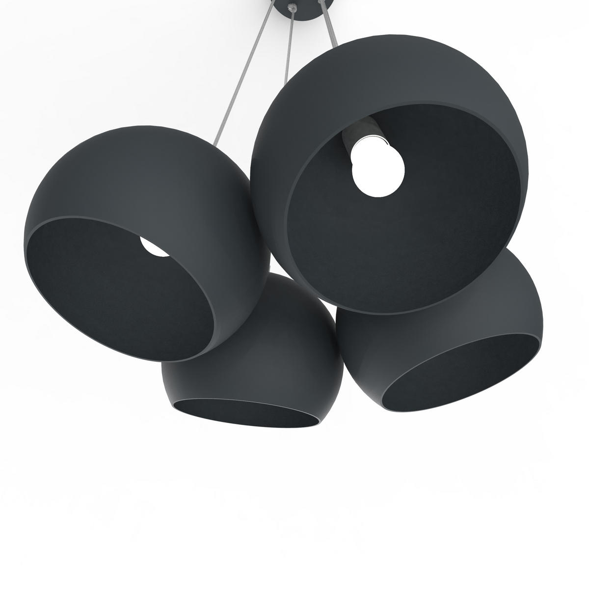 HÄNGELEUCHTE - Anthrazit, Metall (25/25/20cm) - Lumicom