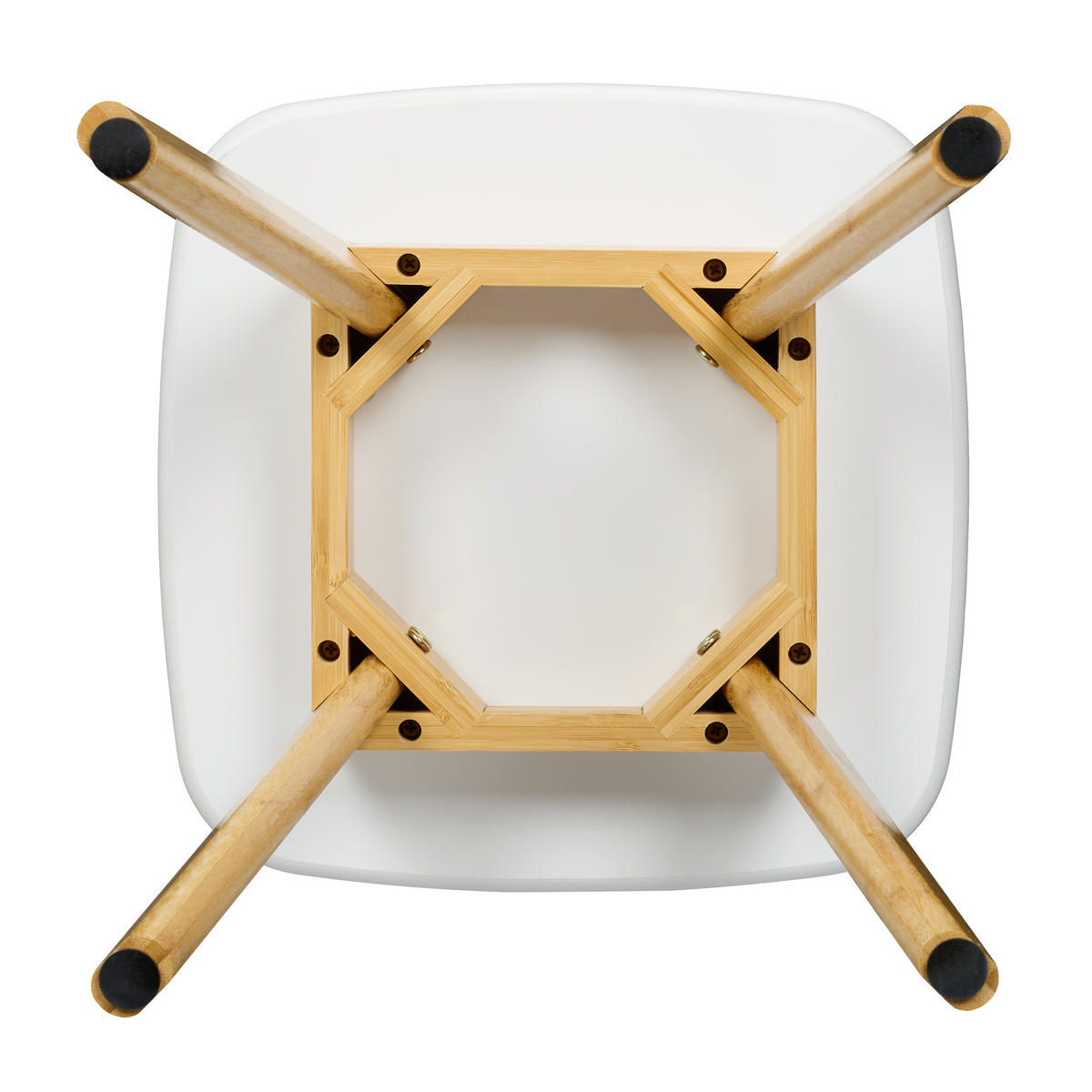 ESSZIMMERHOCKER - Hellbraun, Holz/Holzwerkstoff (33/46/33cm) - Relaxdays