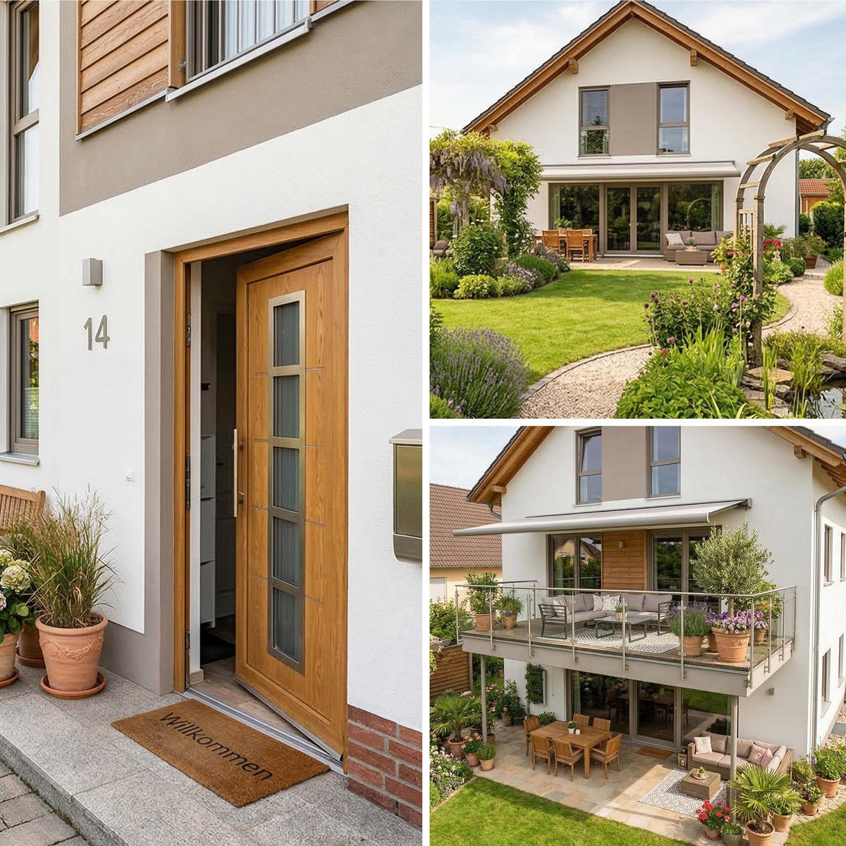 3-TLG.PFLANZKASTEN-SET - Braun, Metall (37cm) - Relaxdays