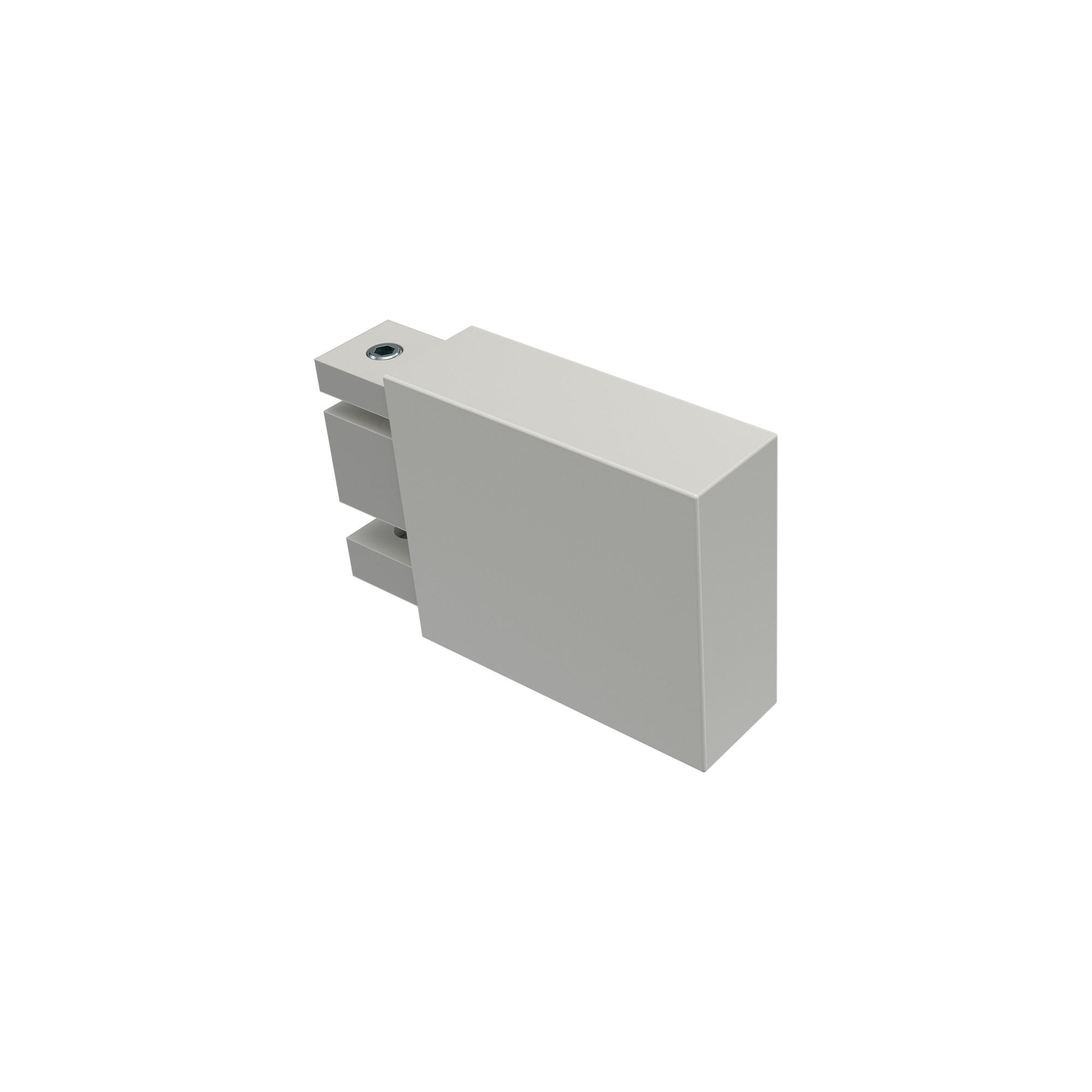 ENDSTÜCKE FÜR GARDINENSTANGEN 14x35 mm, Lox Weiß, Packung 2 Stück - Weiß, Metall (5.2/3.4/3.4cm) - INTERDECO
