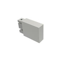 ENDSTÜCKE FÜR GARDINENSTANGEN 14x35 mm, Lox Weiß, Packung 2 Stück - Weiß, Metall (5.2/3.4/3.4cm) - INTERDECO