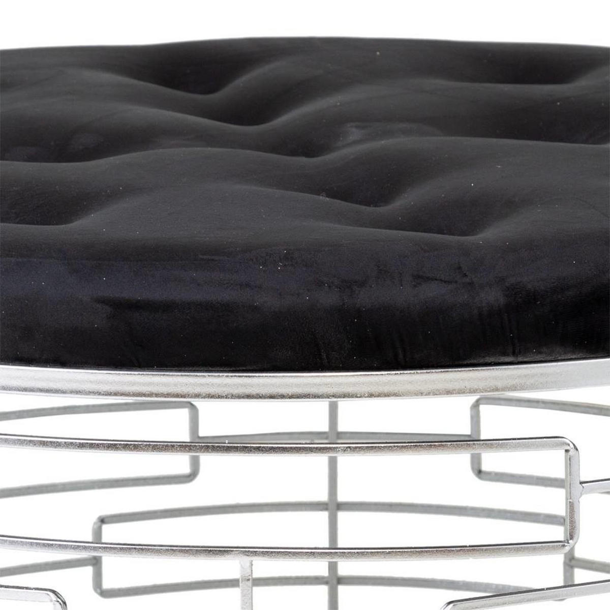 BANK aus Metal D92x47 cm - Silberfarben, Metall (91.5/47/91.5cm) - Wanderlust