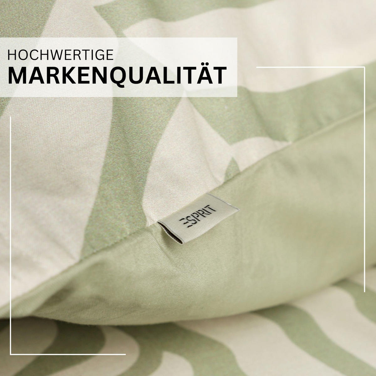 RENFORCÉ BETTWÄSCHE SALMLO - Grün, Textil (140/200cm) - Esprit
