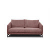 SOFA VILT 2,5-Sitzer, altrosa - Schwarz/Altrosa, Holzwerkstoff/Kunststoff (202/89/94cm) - Courtois Laville
