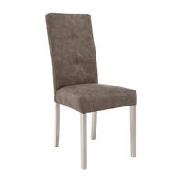 STUHL Solis mit kaschmirfarbenen Holzbeinen, Polsterstuhl, Braun - Kaschmir/Braun, Holz (45/100/42cm) - Beautysofa