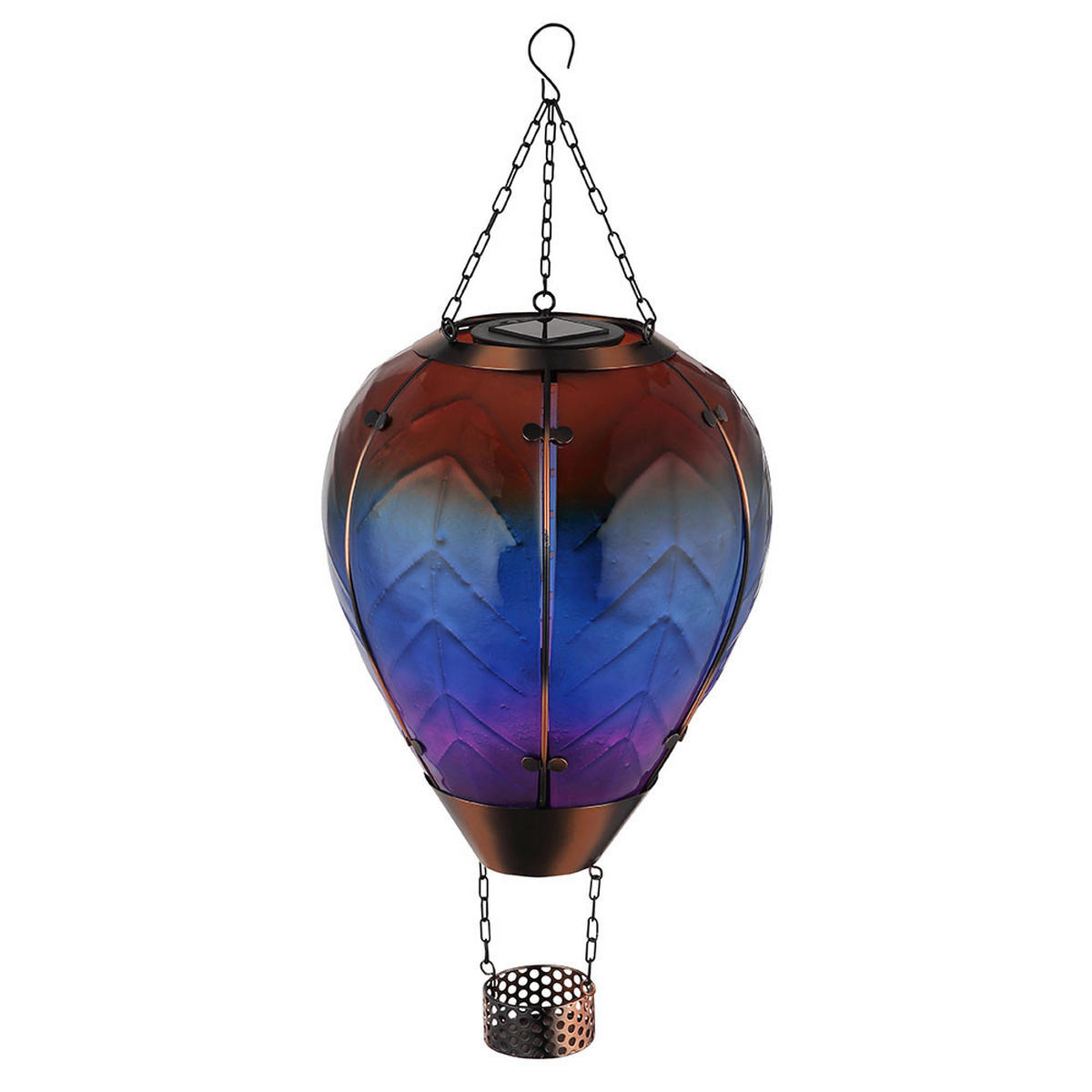 LED AUSSENLEUCHTE Glas Bunt - Multicolor, Metall (25/25/58cm) - Globo Lighting