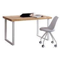 SCHREIBTISCH eiche/weiß, 120/60/73cm - Eichefarben, Holzwerkstoff (60/120/73cm) - Skraut Home
