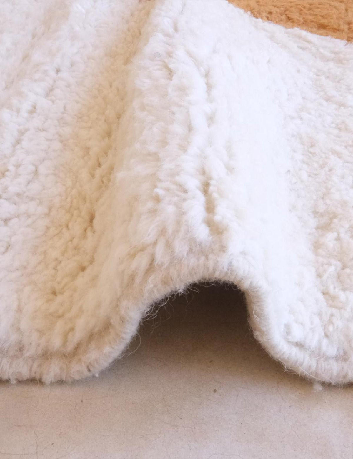 BERBERTEPPICH schlicht Wolle 258x 347 cm - Orange, Naturmaterialien (258/347cm) - AFK Living