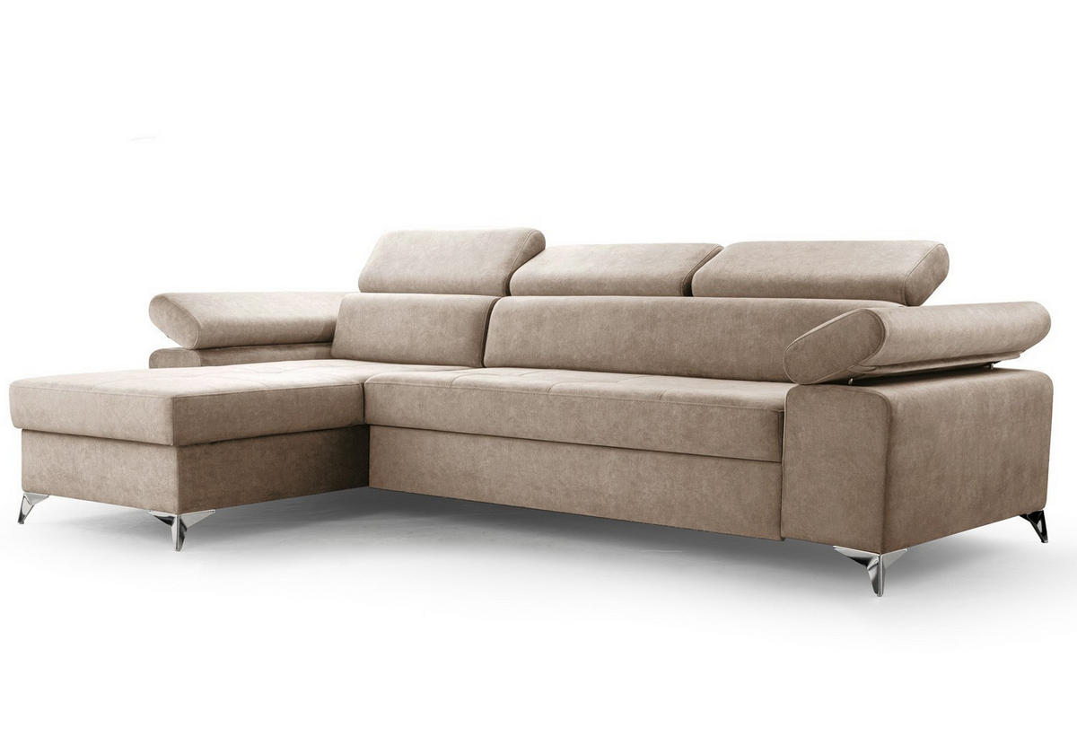 ECKSOFA Bardi Beige Noel 17 Ausführung: links - Hellgelb, Textil (287/174cm) - imoebel24