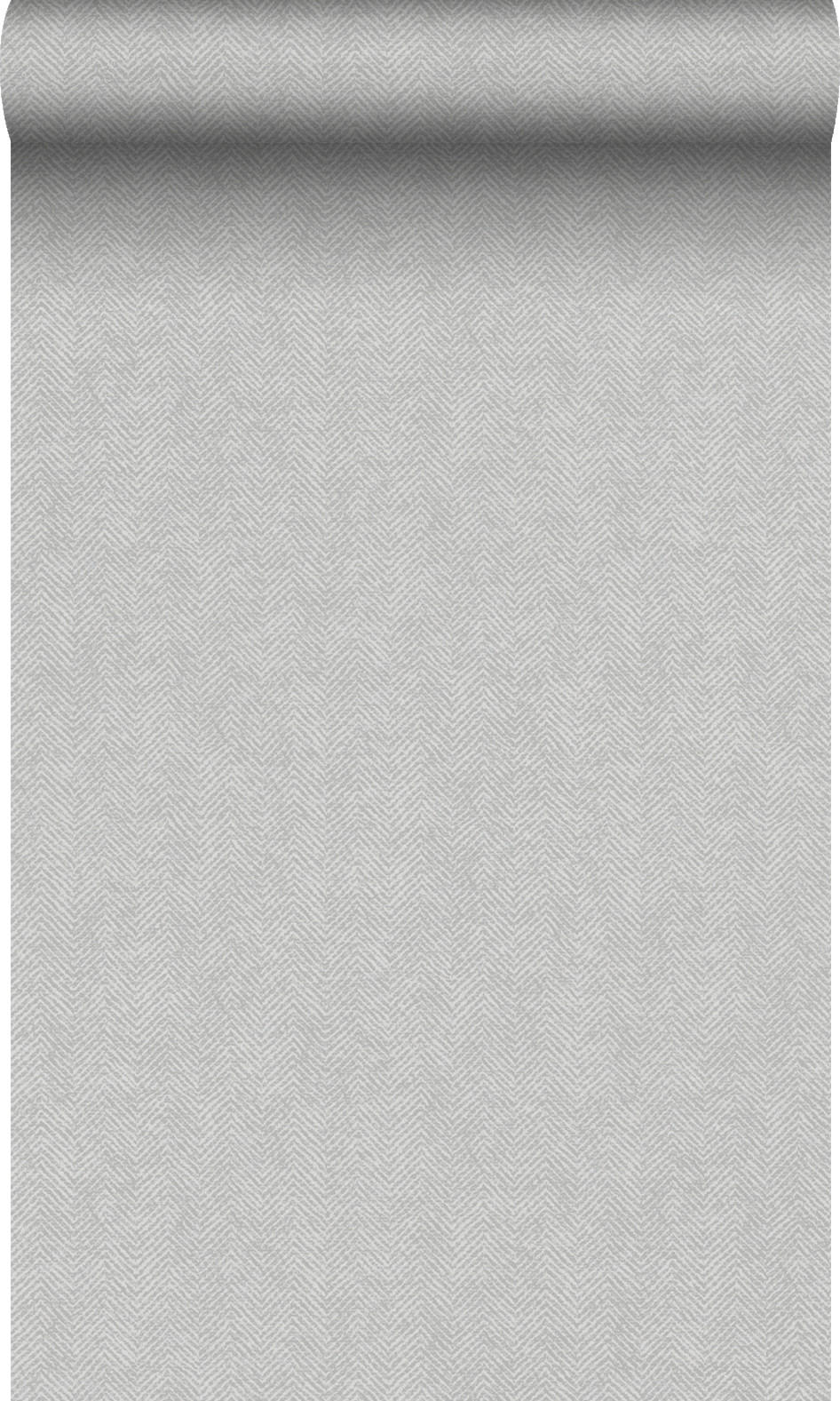 TAPETE Fischgrätmuster 53 cm x 10.05 m - Grau, Papier (53/1000cm) - Origin Wallcoverings