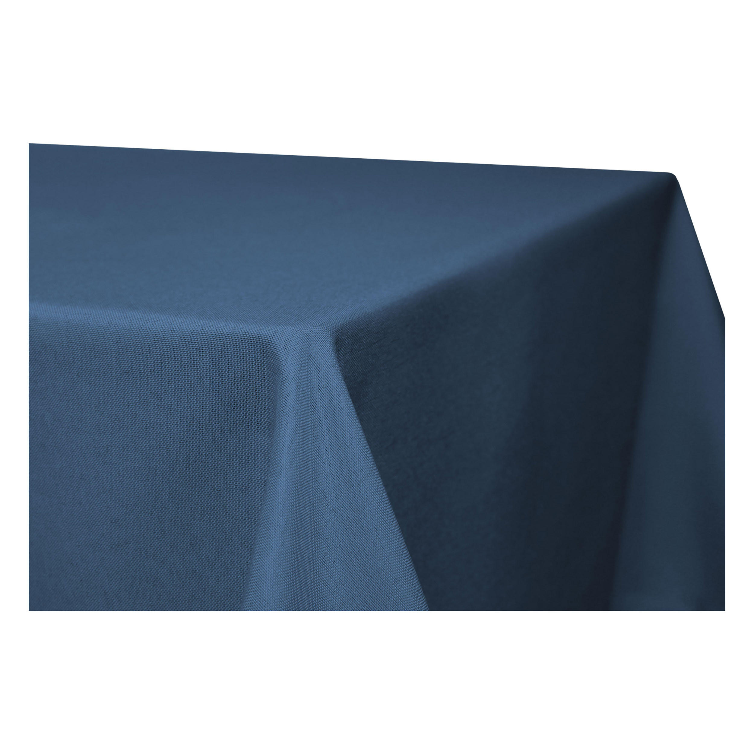 TISCHDECKE Leinenoptik 110/180 cm eckig Blau - Blau, Textil (110/180cm) - TiborTex