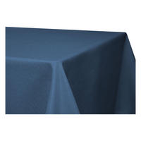 TISCHDECKE Leinenoptik 110/180 cm eckig Blau - Blau, Textil (110/180cm) - TiborTex