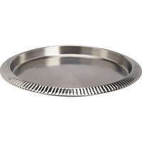 DEKOTABLETT aus Edelstahl Naho Silbern 35/35/2,5 cm - Silberfarben, Metall (35/2.5/35cm) - Excellent Houseware