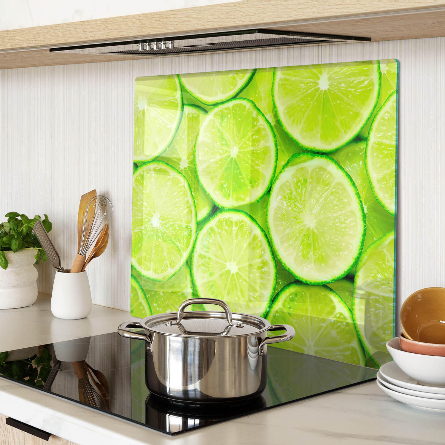 GLASPLATTE 60x52 cm Limes - Grün, Glas (60/0.4/52cm) - TULUP