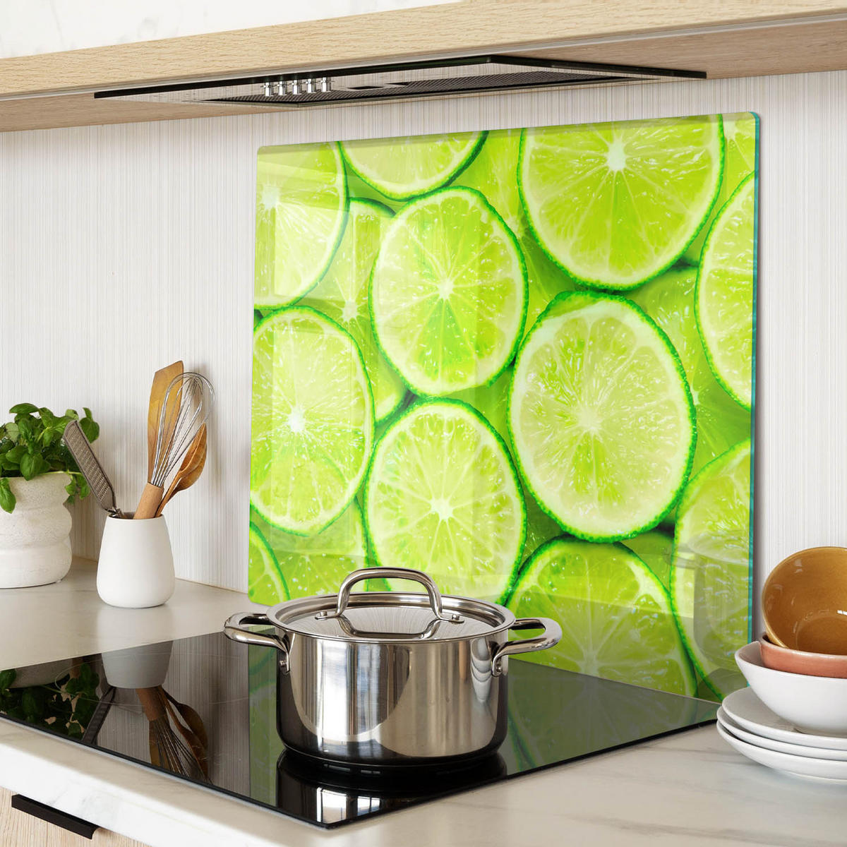 GLASPLATTE 60x52 cm Limes - Grün, Glas (60/0.4/52cm) - TULUP