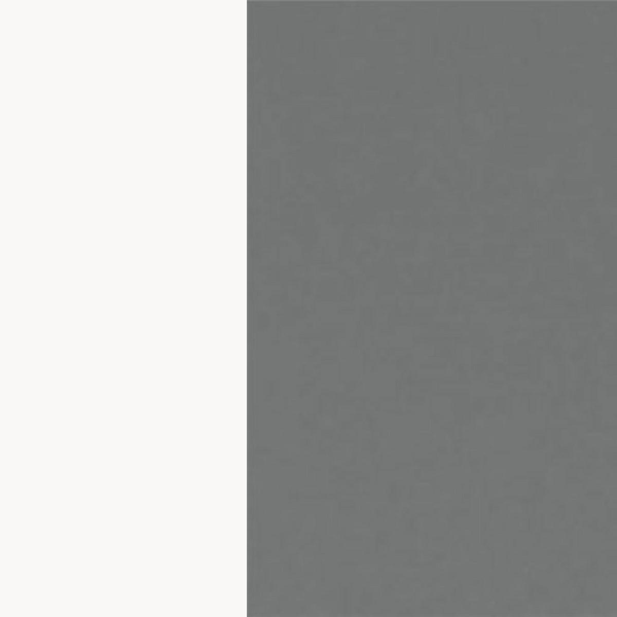 ECKHÄNGESCHRANK Bonn W14/60 weiß / dust grey matt 60 / 60 / 96cm - Weiß/Grau, Holz/Holzwerkstoff (60/96/60cm) - Feldmann-Wohnen