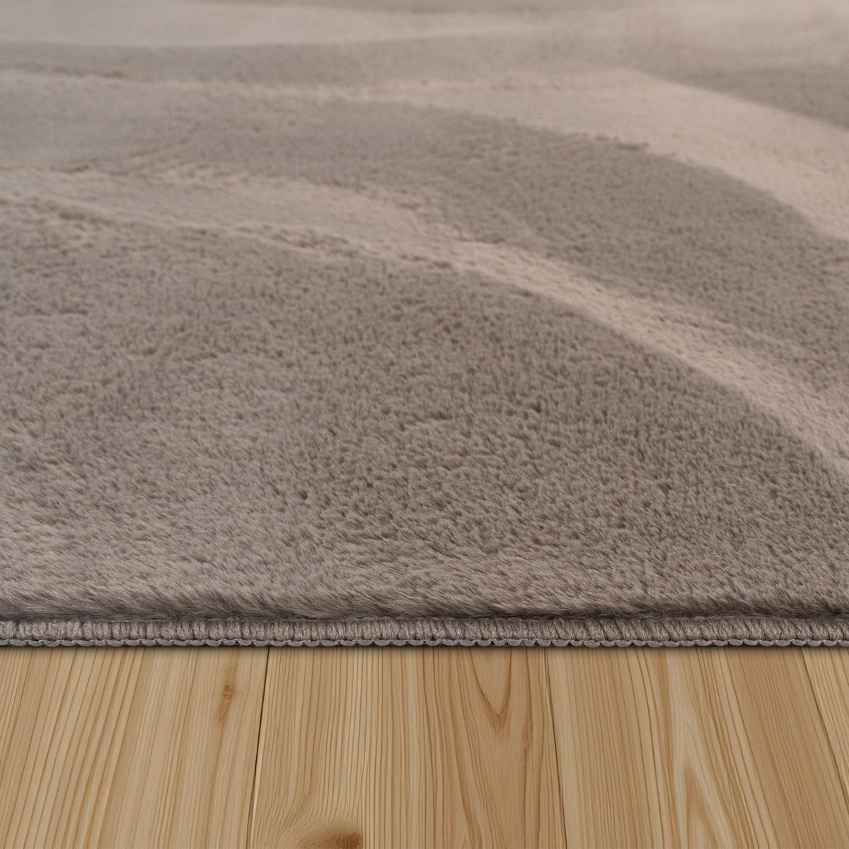 SOFT 380 TAUPE 120D - Taupe, Kunststoff (120/120cm) - Paco Home